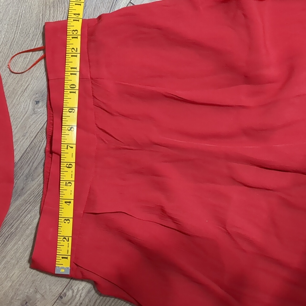 Free People Gia Set- 2 piece Red Jumpsuit Size Small - Picture 6 of 14